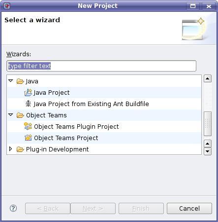 Object Teams project wizard